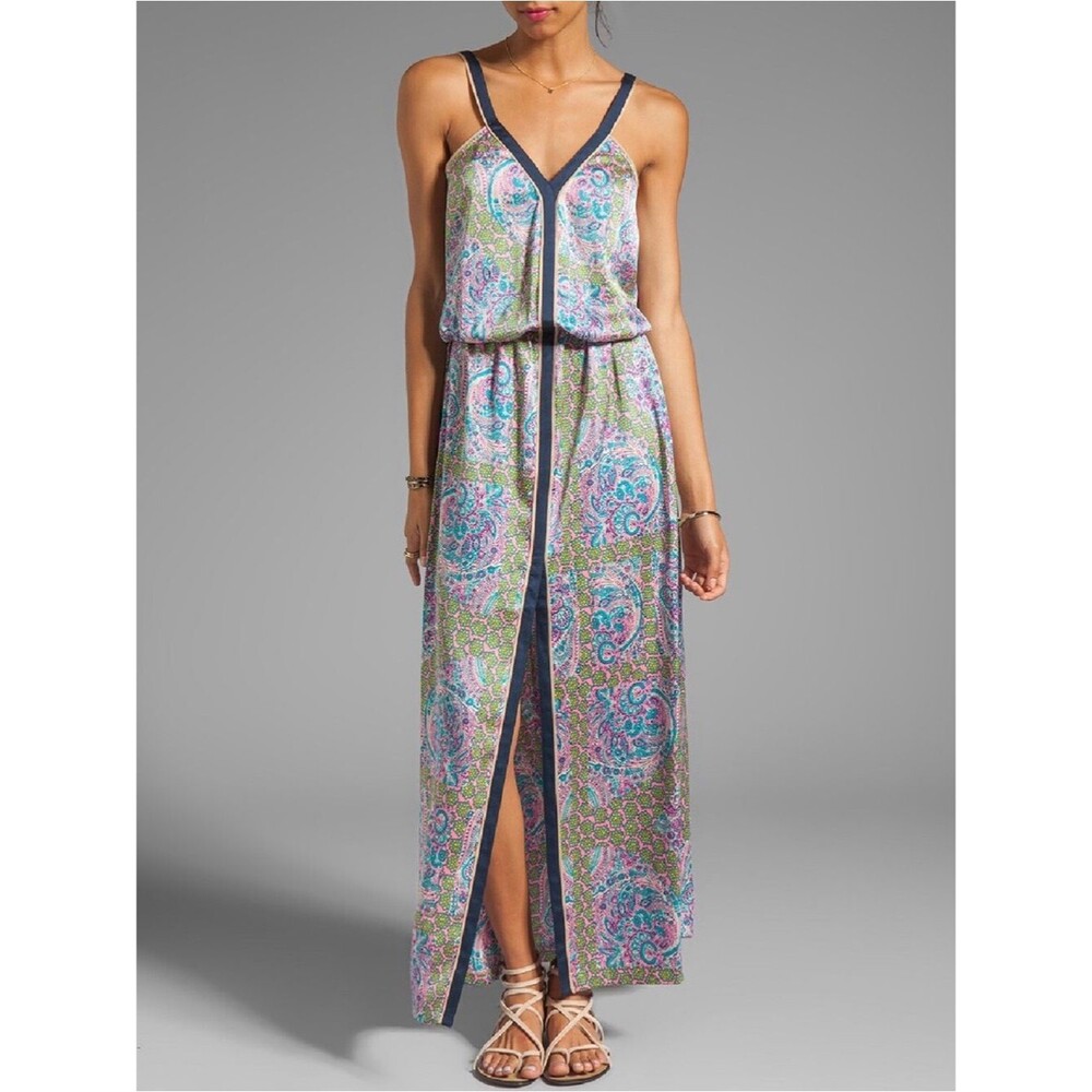 Juicy Couture Imperial Starflower Pullover Multi-Color Maxi Dress, Size 4